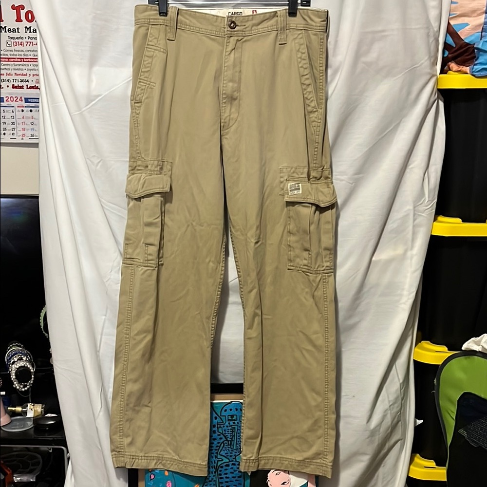 Levi's Tan Cargo Pants Durable Cotton Twill